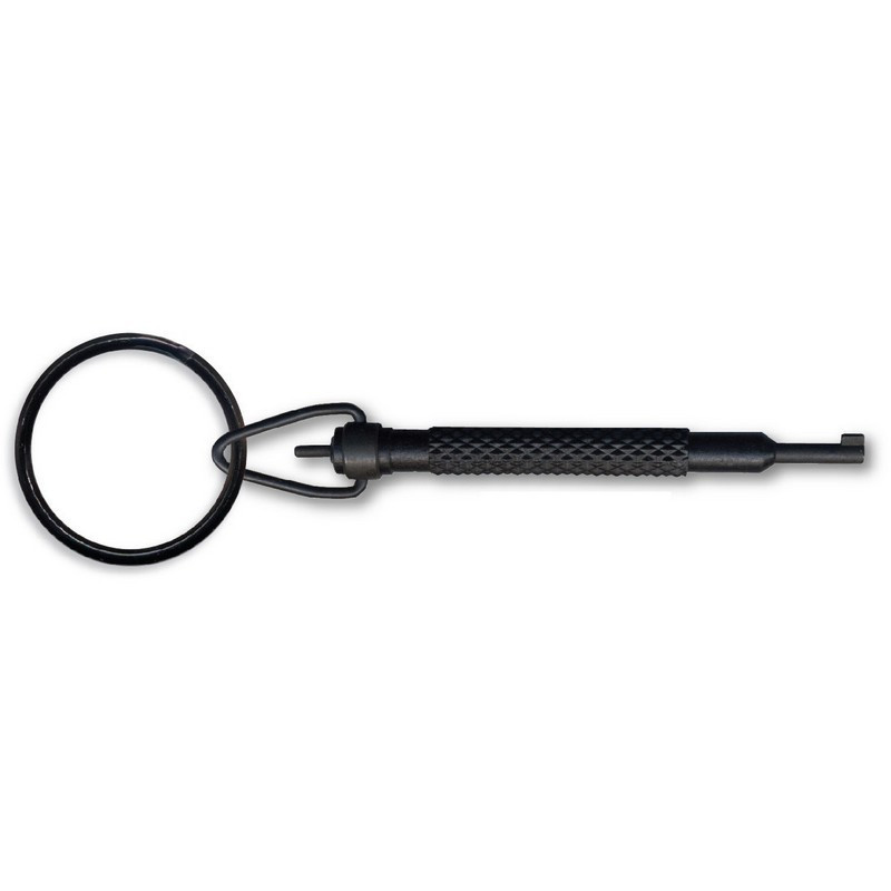 Zak Tool ZT11X Polymer Handcuff Key w/ Swivel Key Ring, Black