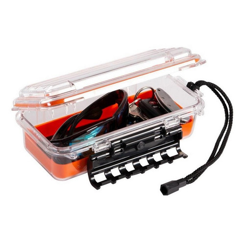 Plano 1450-00 Guide 3500 Series Waterproof Case - Orange/Clear