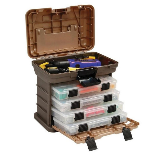Plano 1354-30 Stow N Go Rack System w/ 4 Utility Boxes - Sandstone