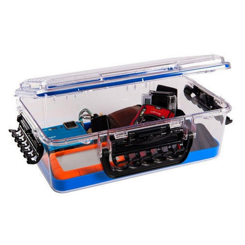 Plano 1470-00 Guide 3700 Series Waterproof Case - Blue/Clear