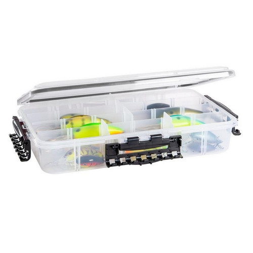 Plano 374310 3700 Waterproof Deep StowAway Utility Tackle Box - Clear