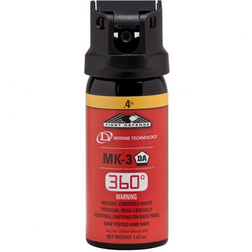 Defense Technology 5239A First Defense 360 Stream Delivery (MK-3) Pepper Spray .4% OC, 1.47 Ounces