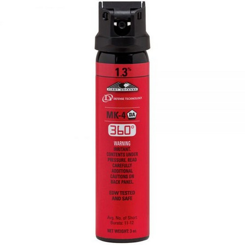 Defense Technology 56843 First Defense 360 Stream Delivery (MK-4) Pepper Spray 1.3% OC, 3.0 Ounces