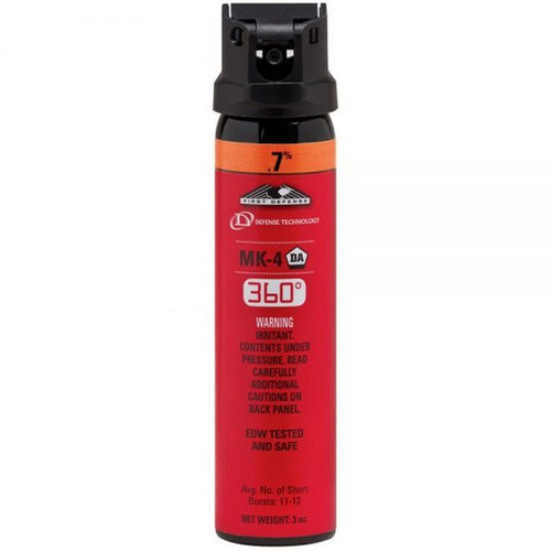 Defense Technology 56343 First Defense 360 Stream Delivery (MK-4) Pepper Spray .7% OC, 3.0 Ounces