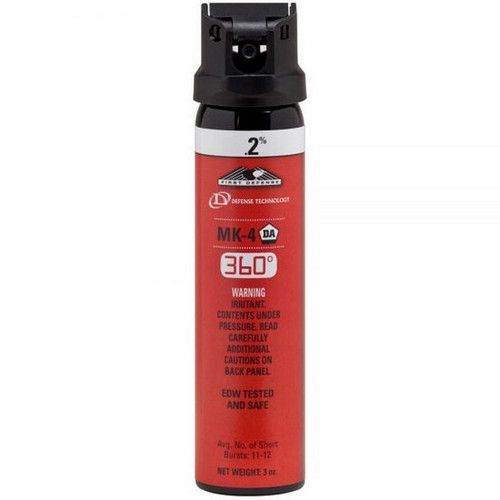 Defense Technology 5449 First Defense 360 Stream Delivery (MK-4) Pepper Spray .2% OC, 3.0 Ounces