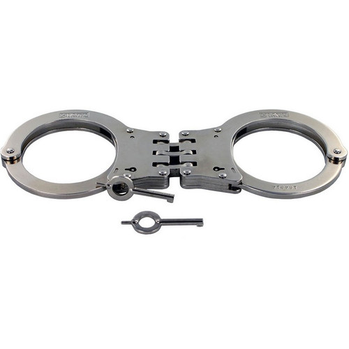 Hiatt 3154-H Oversized Lightweight Steel Alloy Hinge-Linked Handcuffs