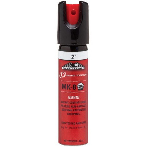 Defense Technology 56185 First Defense Stream Delivery (MK-8) Pepper Spray w/ Key Cahin .2% OC, .68 Ounces