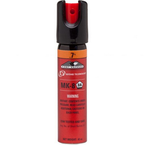 Defense Technology 56784 First Defense Cone Delivery (MK-8) Pepper Spray w/ Key Chain .7% OC, .68 Ounces