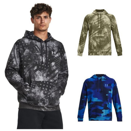 Under Armour 1379211 Men's UA Freedom Rival Fleece Amp Hoodie