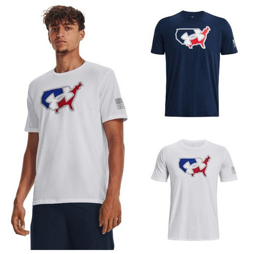 Under Armour 1379220 Men's UA Freedom Big Flag Logo Lockup T-Shirt