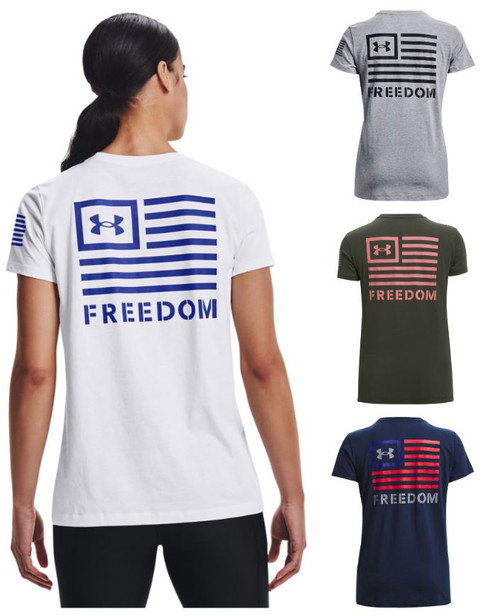 Under Armour 1370819 Women's UA Freedom Banner T-Shirt