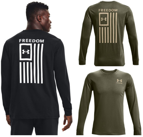 Under Armour 1370813 Men's UA Freedom UA Flag T-Shirt Long Sleeve