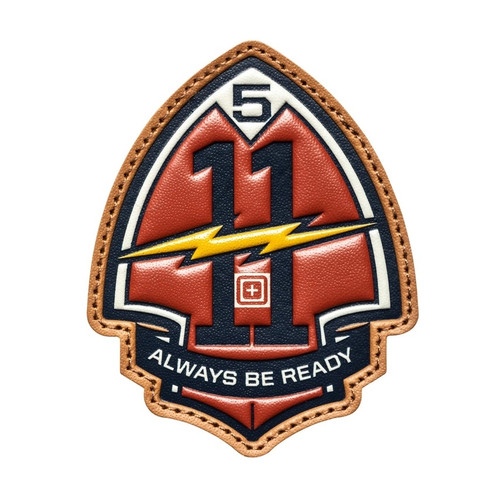 5.11 Tactical 81886 Bolt & Arrowhead Patch, Red