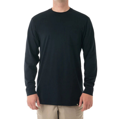 First Tactical 111510 Men's Tactix Cotton Long Sleeve T-Shirt with Chest Pocket