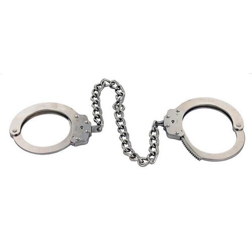 Peerless Model 703C Chain-Linked Leg Iron Handcuffs & Keys