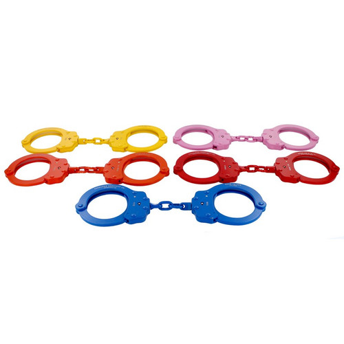 Peerless Model 750C Chain-Linked Colored Handcuffs & Keys, Colored Finishes