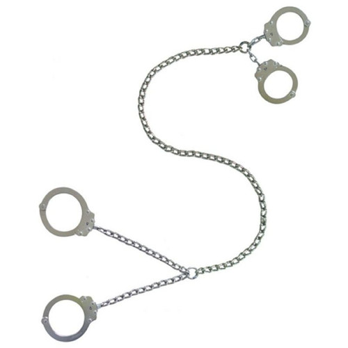Peerless Model 700CTC-32 Dual Restraint Transport Chain w/ 2 Model 700 Handcuffs