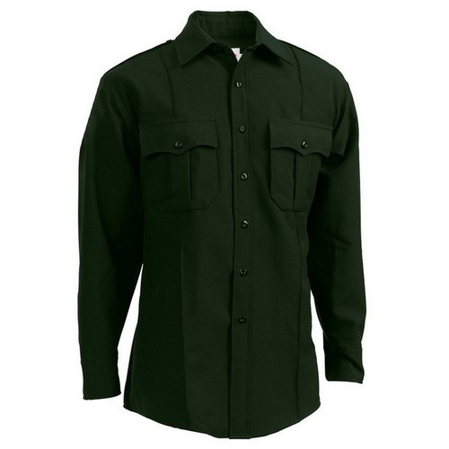 Elbeco Men's TexTrop2 Zippered Long Sleeve Polyester Shirt