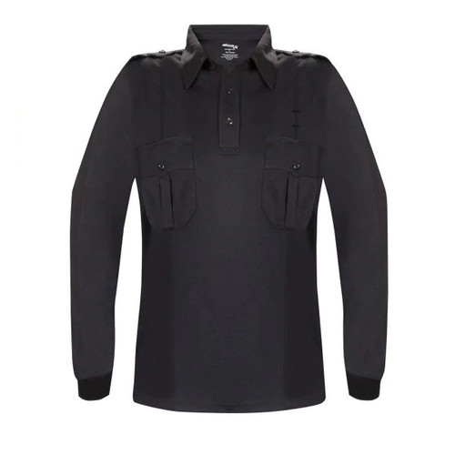 Elbeco K5124 Men's Ufx Long Sleeve Uniform Polo Shirt, Midnight Navy