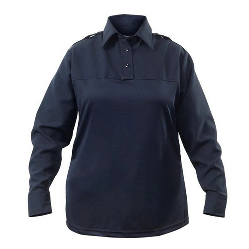 Elbeco UVS103 Women's UV1 TexTrop2 Long Sleeve Undervest Shirt, Midnight Navy