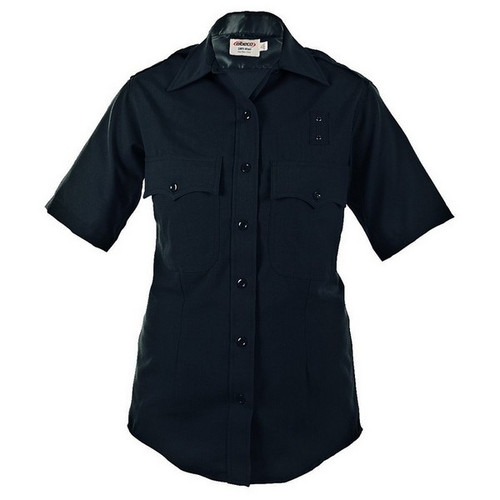 Elbeco 5237 Women's LAPD Short Sleeve 100% Wool Shirt, Midnight Navy