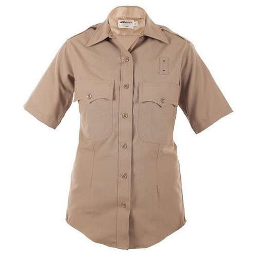 Elbeco 5031 Women's LA County Sheriff & California Highway Patrol Short Sleeve Poly/Wool Shirt, Silver Tan