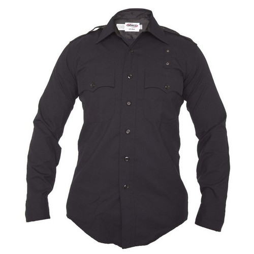 Elbeco 437 Men's LAPD Long Sleeve 100% Wool Shirt, Midnight Navy