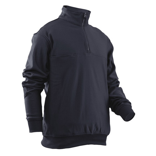Tru-Spec 2077 Men's Grid Fleece Zip Thru Job Shirt - Midnight Navy