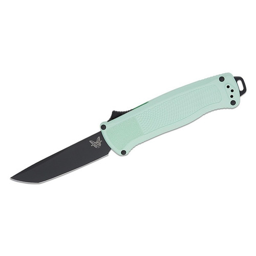 Benchmade 5370BK-03 Shootout OTF Auto Knife (Out-the-Front) 3.51" Tanto Blade, Sea Foam Grivory Handle