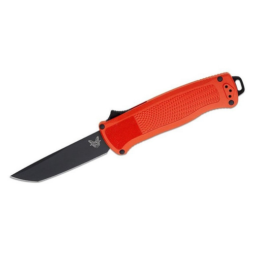 Benchmade 5370BK-03 Shootout OTF Auto Knife (Out-the-Front) 3.51" Tanto Blade, Mesa Red Grivory Handle