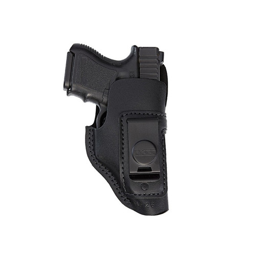 Aker Model 134 Spring Special Open Top IWB Gun Holster for Smith & Wesson M&P9 M&P45 Shield - Black - Plain - Right Hand