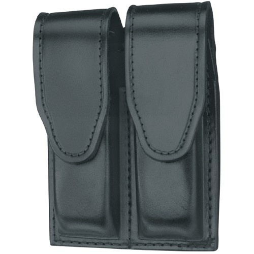 Gould & Goodrich B629 Leather Double Magazine Case, Hidden Snap for Glock 17