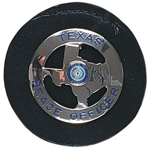 Gould & Goodrich B407 Leather Round Clip-On Badge Holder