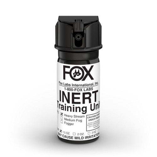 Fox Labs Inert Flip Top Training Defense Spray (1.5 oz.), Stream Spray Pattern