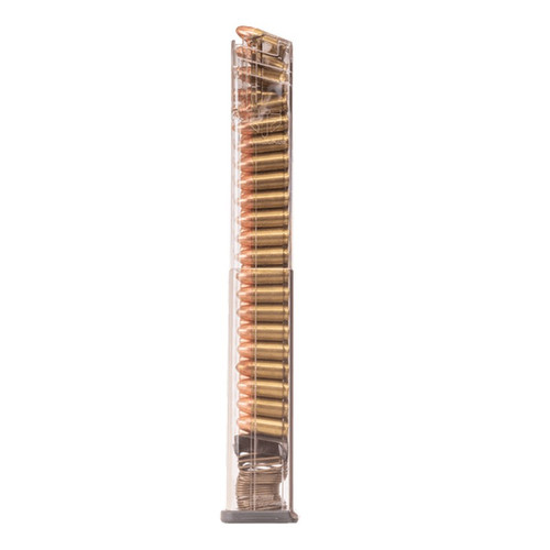 Elite Tactical Systems SW9-MP-40 Extended 40 Round Mag 9mm Luger Magazine for Smith & Wesson M&P, Clear Polymer