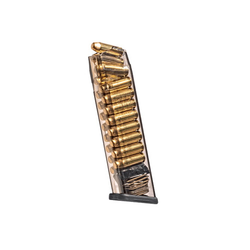 Elite Tactical Systems GLK-20 Standard 15 Round Mag 10mm Luger Magazine for Glock 20 29 40, Clear Polymer