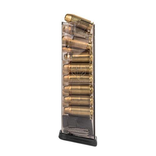 Elite Tactical Systems GLK-22 16 Round Mag .40 Caliber Magazine for Glock 22 23 24 27 35, Clear Polymer