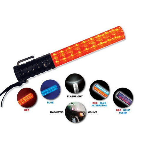 EMI-Emergency Medical 2010 Flashback Five Light Baton, Red/Blue