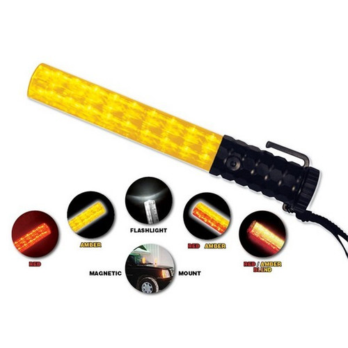 EMI-Emergency Medical 2020 Flashback Five Light Baton, Red/Amber EMI-Emergency Medical 2020 Flashback Five Light Baton, Red/Amber