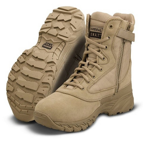 Original S.W.A.T. 131202 Chase 9" Side-Zip Tactical Duty Boots, Tan