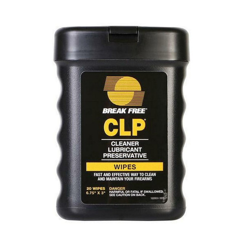 Break Free BFI-CO-WW-1 Mil-Spec CLP Cleaner, Lubricant + Protectant Weapon Wipes (20 Wipes)