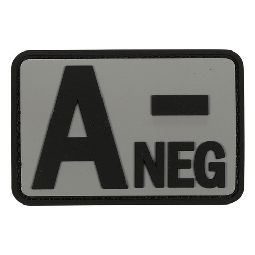 Voodoo Tactical 07-0992 Rubber "A Negative" Blood Type Patch