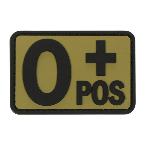 Voodoo Tactical 07-0995 Rubber "O Positive" Blood Type Patch