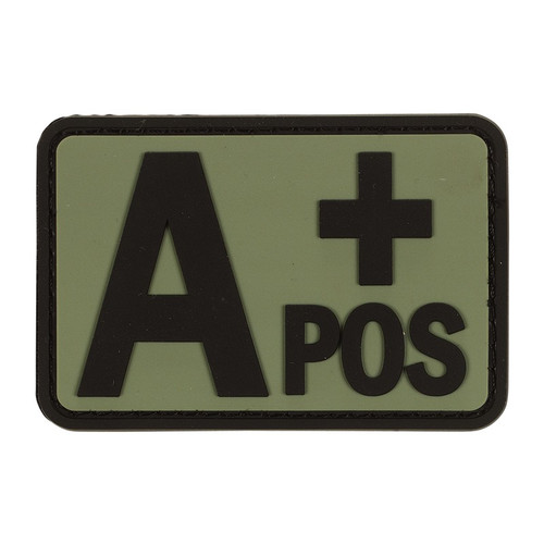 Voodoo Tactical 07-0991 Rubber "A Positive" Blood Type Patch
