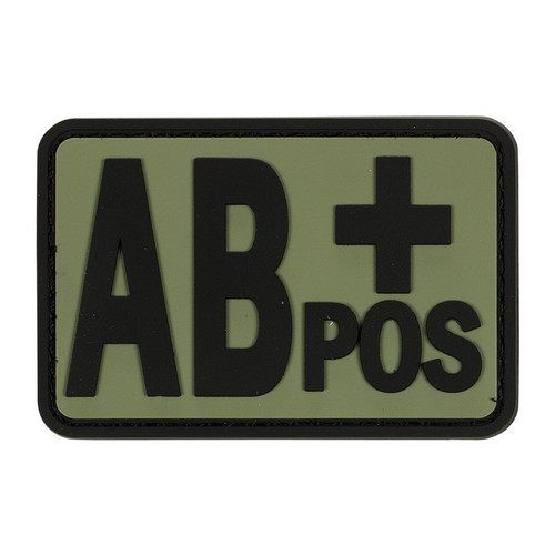Voodoo Tactical 07-0997 Rubber "AB Positive" Blood Type Patch Voodoo Tactical 07-0997 Rubber "AB Positive" Blood Type Patch