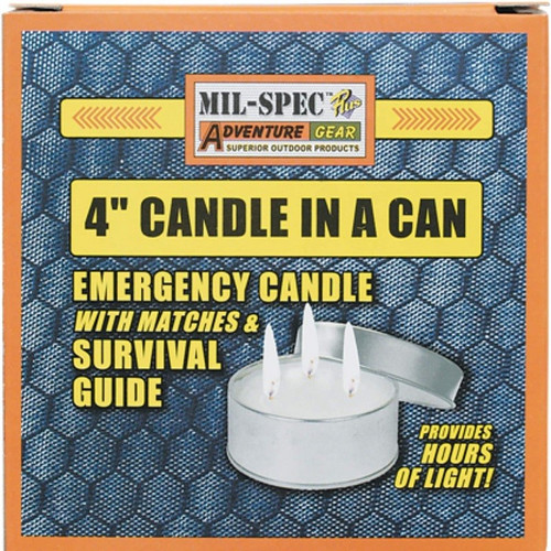 Voodoo Tactical 11-0034000000 Mil-Spec 4" Candle in a Can