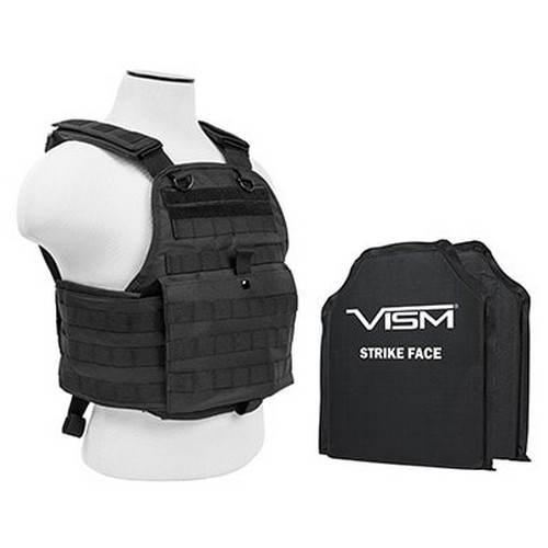NcStar BSCVPCV2924 Plate Carrier Vest w/ Level IIIA Soft Ballistic Panels Shooter's Cut - 10" x 12"