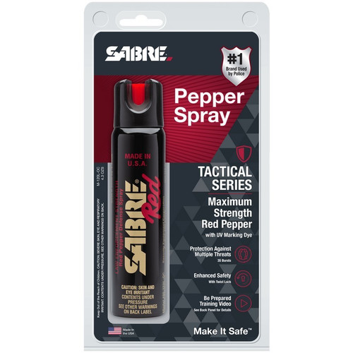 Sabre M-120L-OC Locking Top Magnum 120 Tactical Series Pepper Spray, 122 Grams