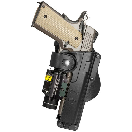 Fobus T1911 Tactical Series Paddle Holster for 1911 Style Pistols with Light/Laser