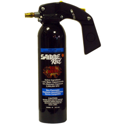 Sabre Red 920060-A Cell Buster w/ Assembly Only Fog Delivery (MK-9) Pepper Spray, 1.33% MC, 18.5 Ounces